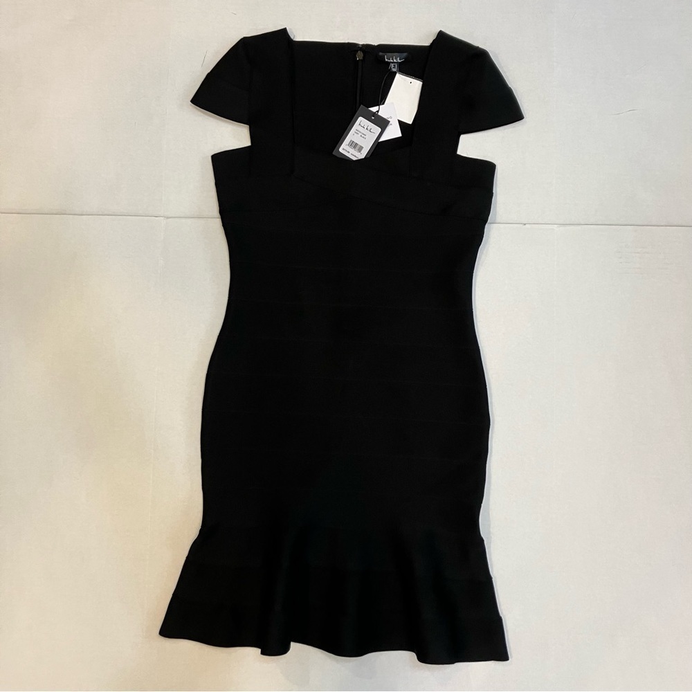 Nicole miller black cocktail or career dress size S - Picture 2 of 12